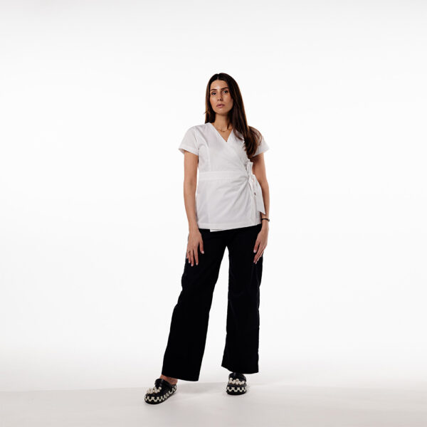 Костюм медичний жіночий "Comfort" White-black