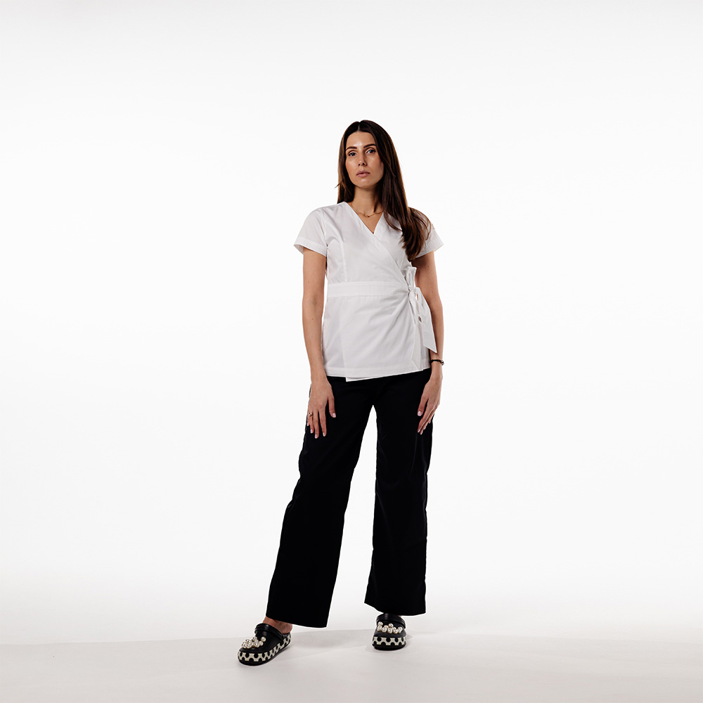 Костюм медичний жіночий "Comfort" White-black