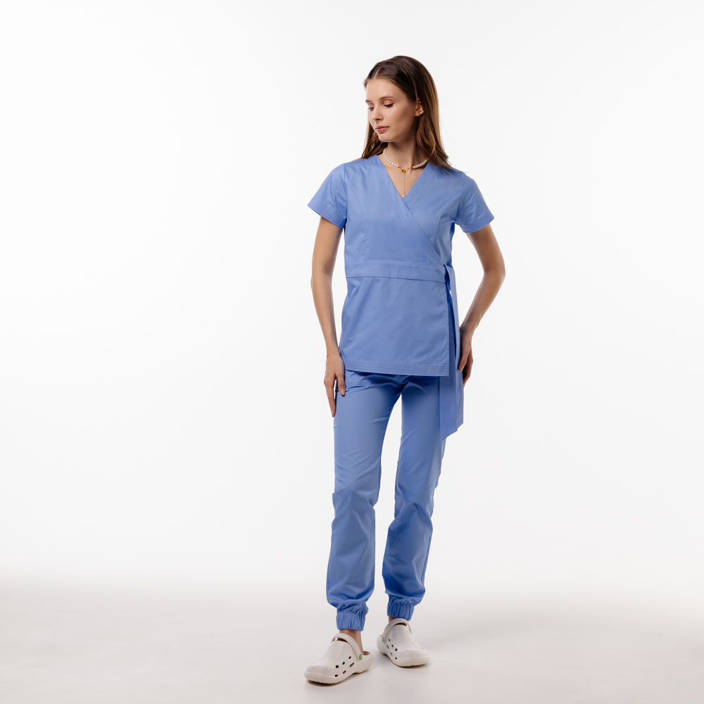 Костюм медичний жіночий "Sport Slim" Sky-blue